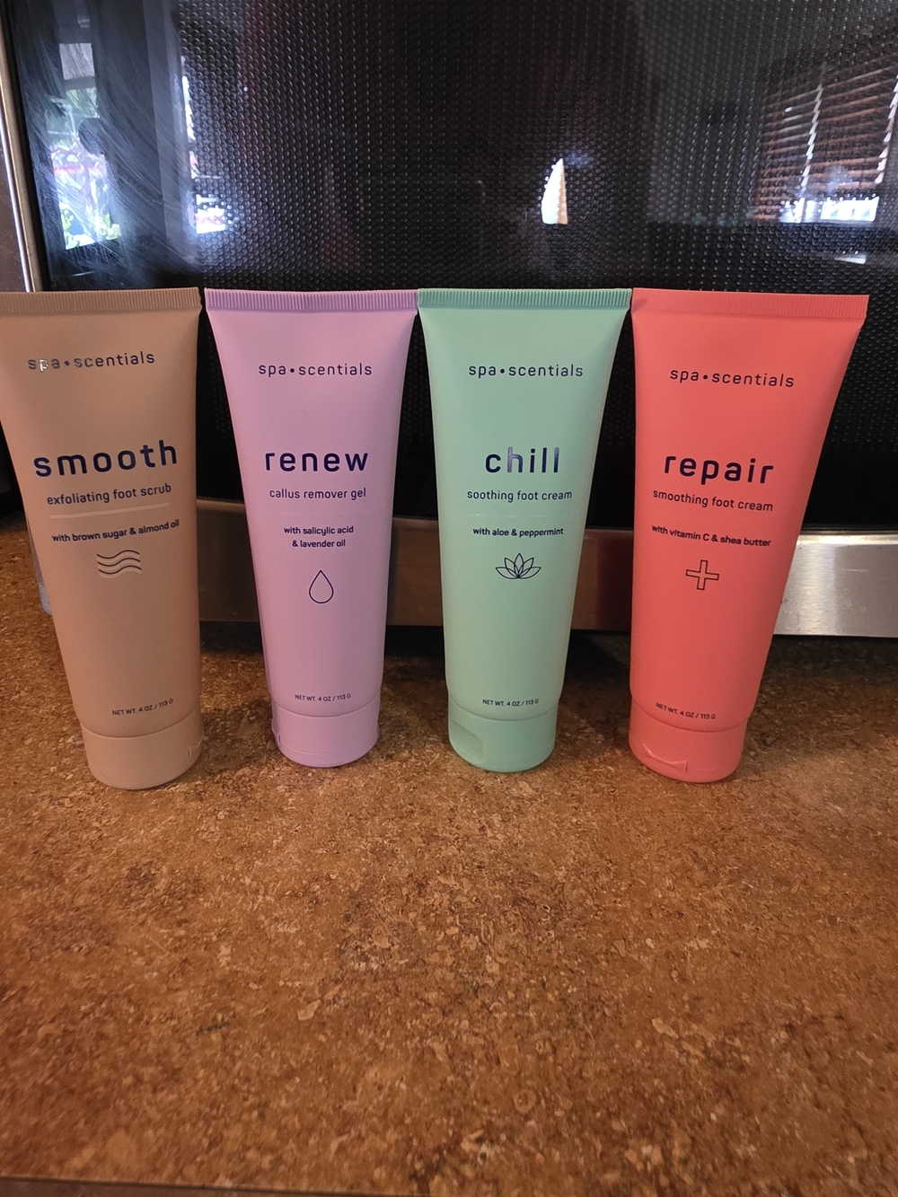 Spa Scentials Foot Care Set of 4 Products